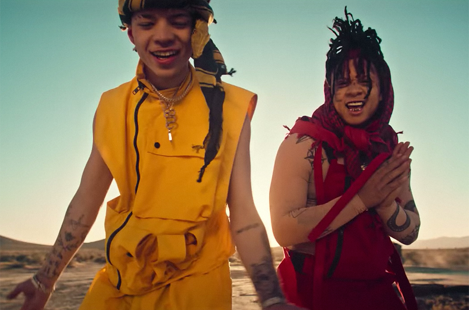 Lil Mosey & Trippie Redd Survive a Trip Through the Desert in Barren 'Never Scared' Video