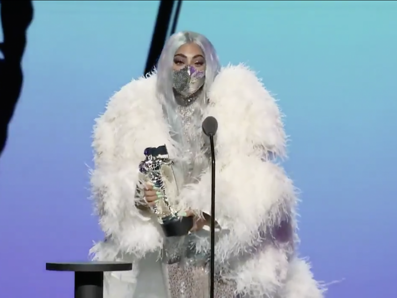Lady Gaga Talks About Sushi During Artist of the Year Win at 2020 MTV VMAs