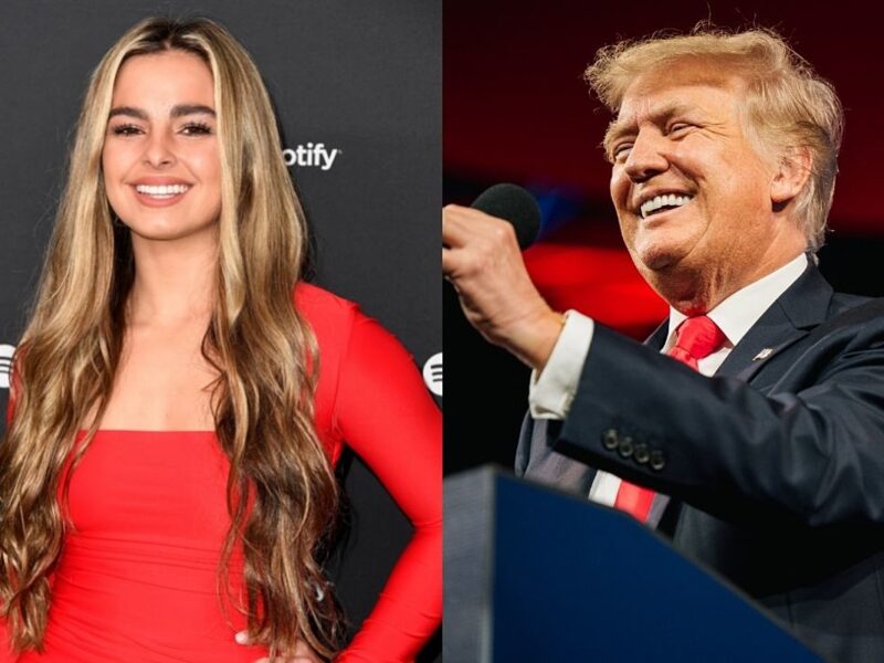 Addison Rae Criticized for Seemingly Excitedly Greeting Trump at UFC Event