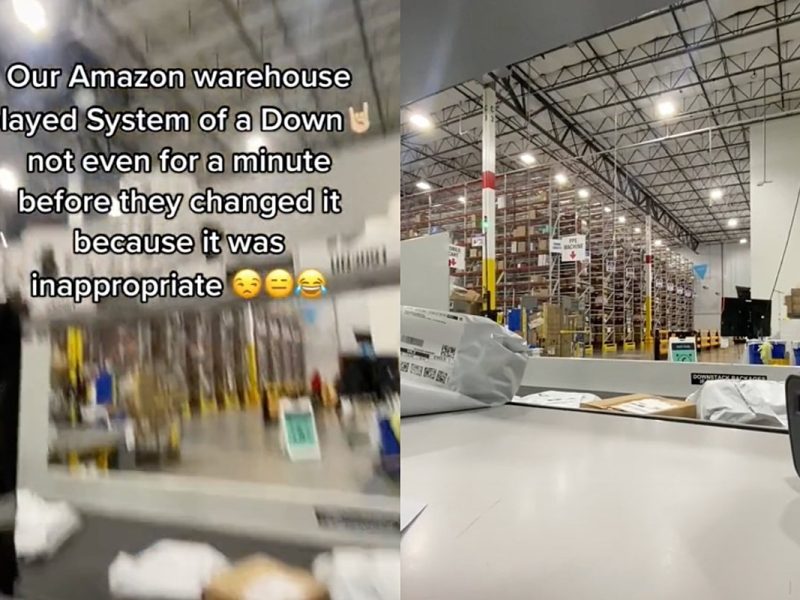 Amazon Warehouse Employees Banned From Blasting System of a Down