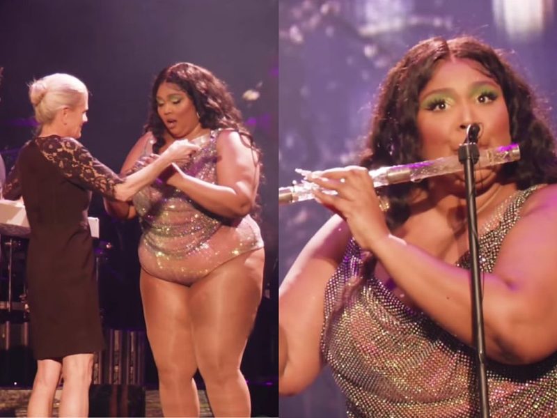 Lizzo Plays Historic 200-Year-Old Crystal Flute, Grimes Calls It ‘Some Elf Sh*t’
