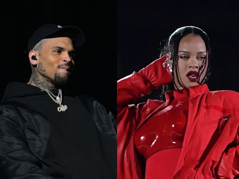 Chris Brown Congratulates Rihanna for Super Bowl Halftime Show