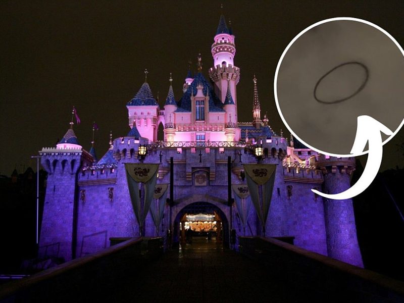 Mysterious Black Ring Floating Over Disneyland Goes Viral