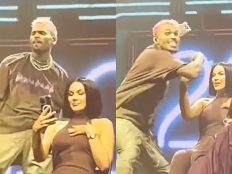 Chris Brown Throws Fan’s Phone Into Crowd for Recording Herself