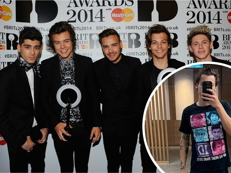 Harry Styles Wears Throwback One Direction Shirt in New Selfie