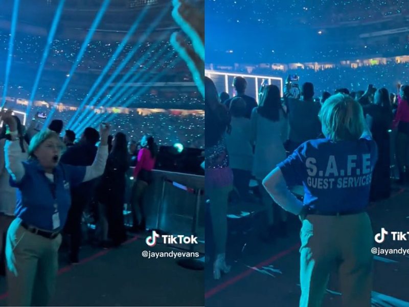 Taylor Swift Eras Tour Staff Member Goes Viral for Dancing