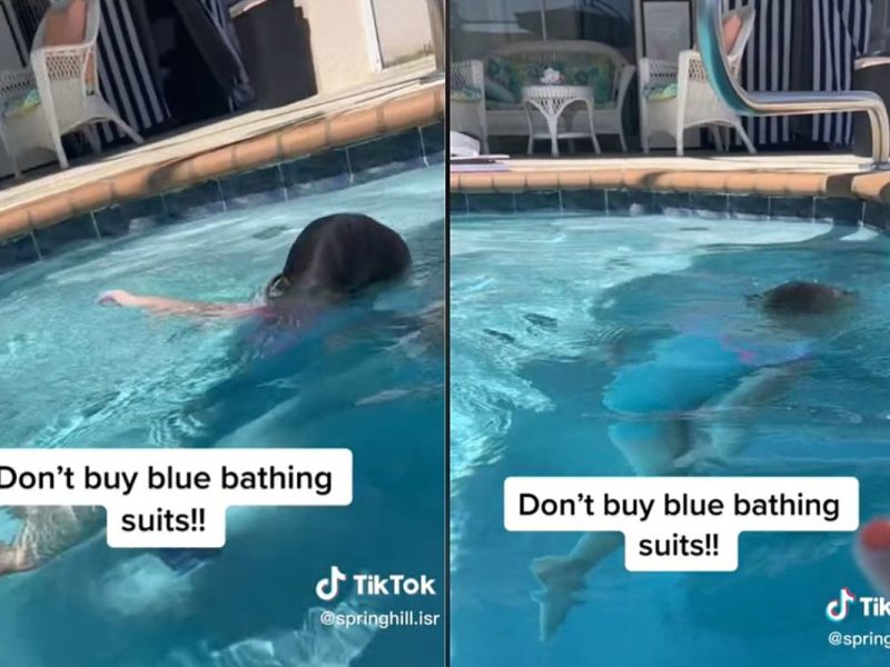 Woman Urges Parents Not to Put Children in Blue Bathing Suits
