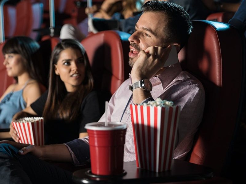 ‘Rude’ Man Roasted for Using Brightly Lit Phone in Movie Theater