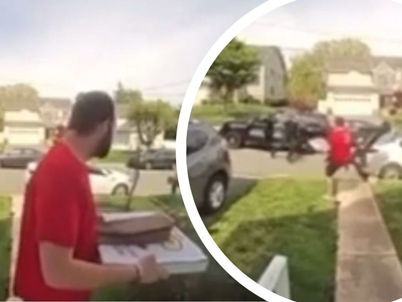 Pizza Delivery Driver Ends High-Speed Cop Chase by Tripping Man