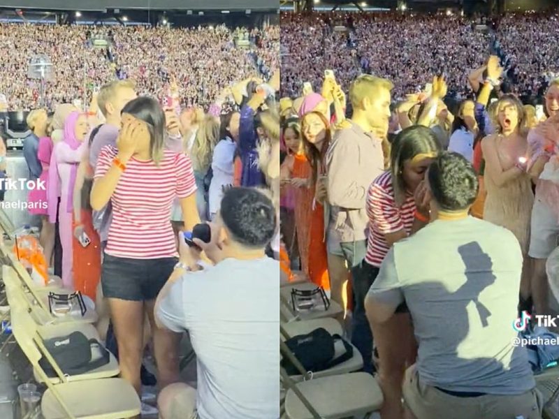 TikTok Is Lightly Roasting Engaged Couple at Taylor Swift Concert