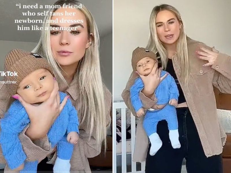 Mom Claims She Uses Self-Tanner on Her Newborn