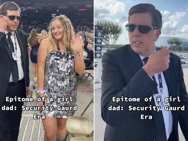 Taylor Swift Fans’ Dad Dresses Up as Security Guard for Eras Tour