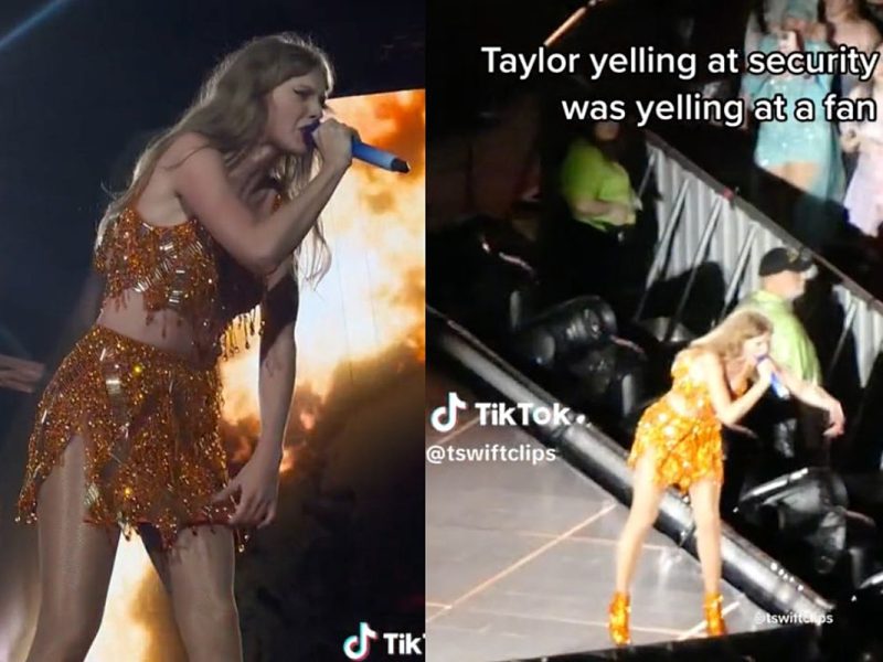 Taylor Swift Yells at Concert Security Guard From Stage: WATCH