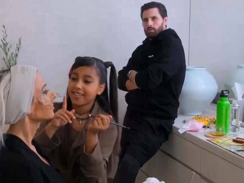 North West Interrupts Kim’s Conversation With Loud Fart