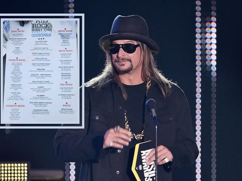 Kid Rock Hates Bud Light, But It’s Still on the Menu at His Bar