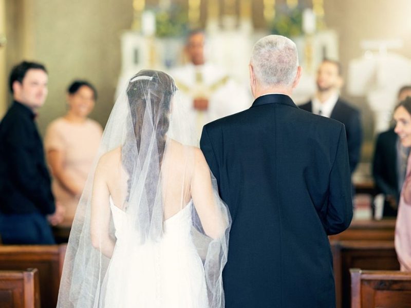 Bride Asks Dad to Walk Her Down Aisle, Tells Him to Leave After