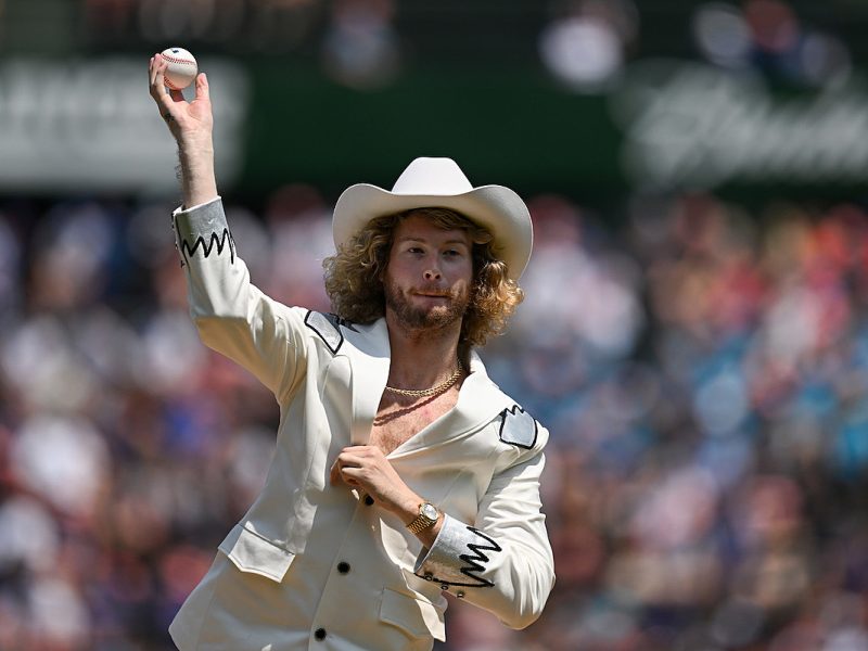 Yung Gravy Flashes Pizzazz Going Full Cowboy at Chicago Cubs Game