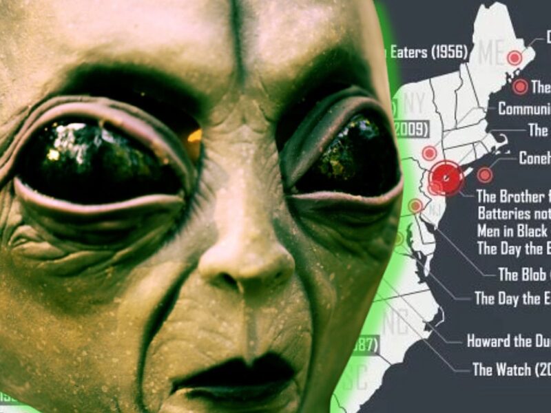 Which States Are Aliens Most Likely to Land (According to Movies)