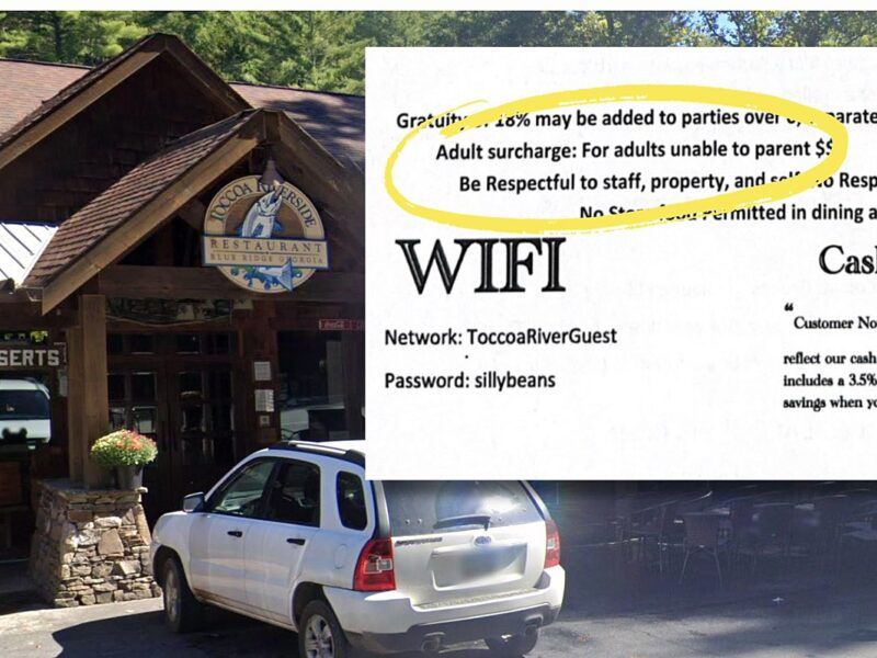 Georgia Restaurant Charges Family for ‘Being Unable to Parent’