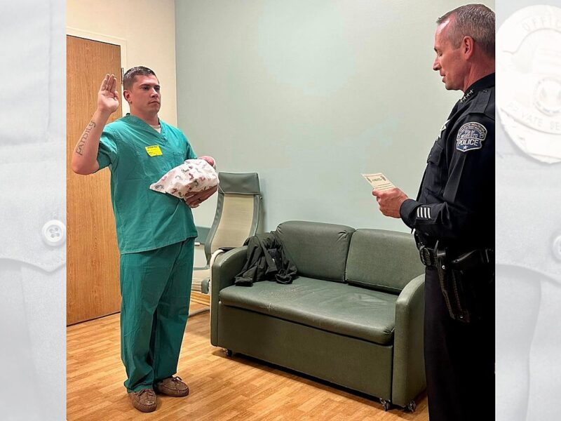 California Police Have Graduation for New Dad at Hospital