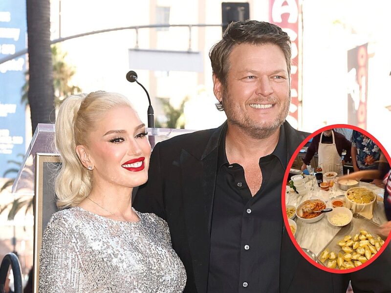 Blake Shelton + Gwen Stefani’s Xmas Was a Sumptuous Carb-Fest