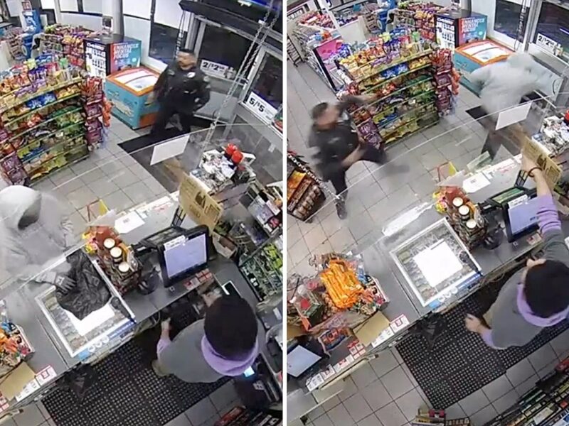 California Cop Unknowingly Walks in on 7-11 Store Robbery