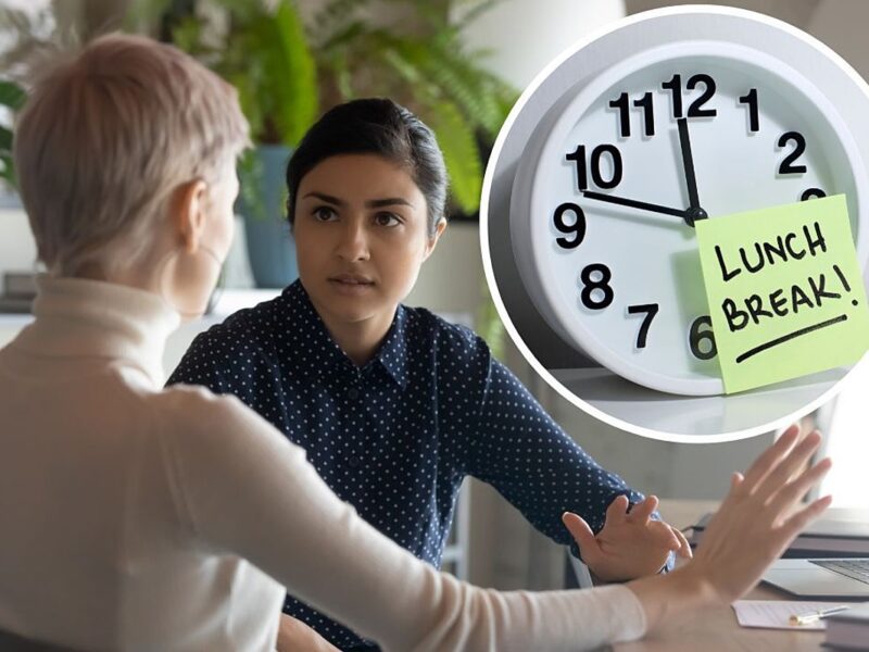 Woman Plans to Report Co-Worker Who Refuses to Take a Lunch Break