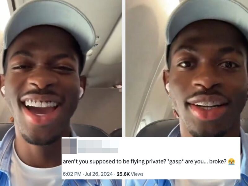 A Month After J.Lo Was Mocked For Taking A Commercial Flight, Lil Nas X Has Been Criticized For Flying On A “Regular Plane”