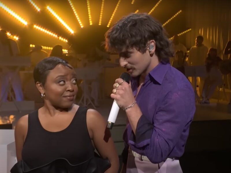 Benson Boone Serenades Quinta Brunson During His ‘SNL’ Performance Of ‘Sorry I’m Here For Someone Else’