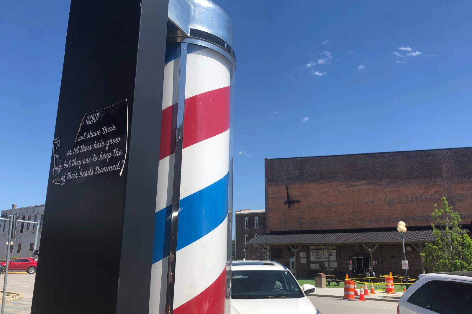 World's Largest Barber Pole in Casey, Illinois